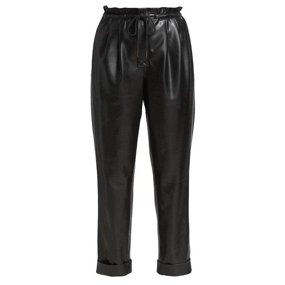 Alice and Olivia Liliana Faux Leather Paperbag Pants - Picture 3 of 3